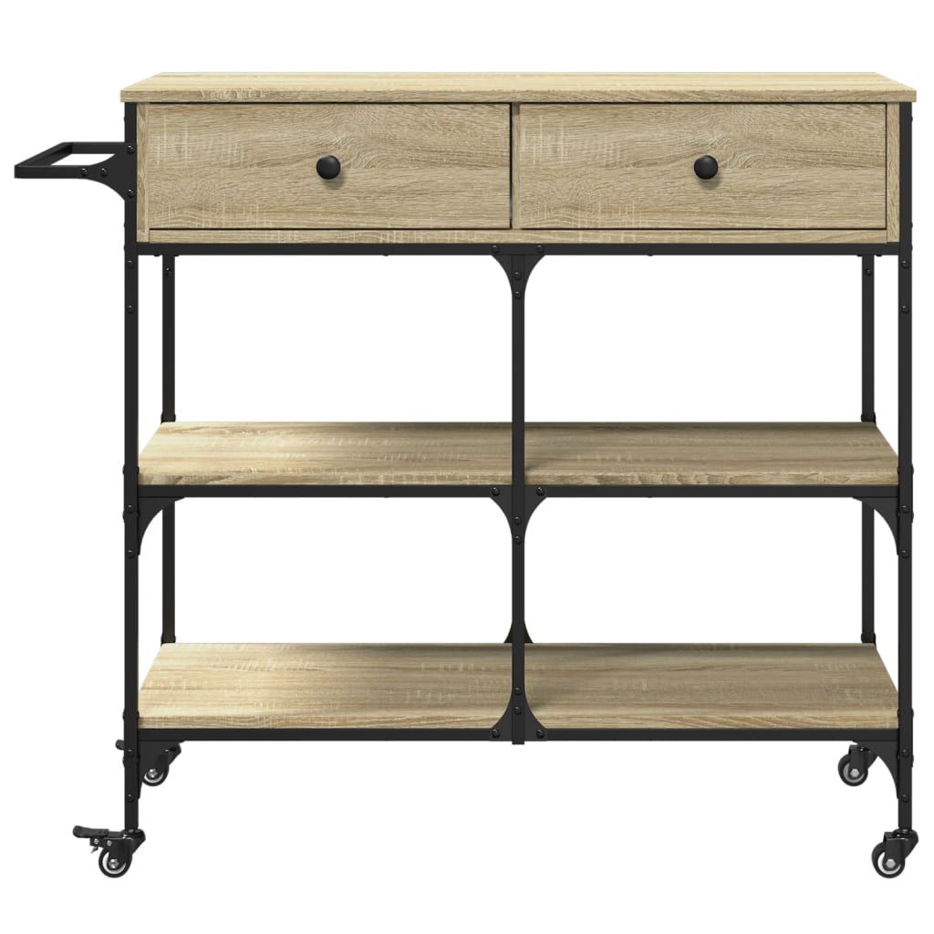 Kitchen Trolley Sonoma Oak 105x42x95 cm Engineered Wood