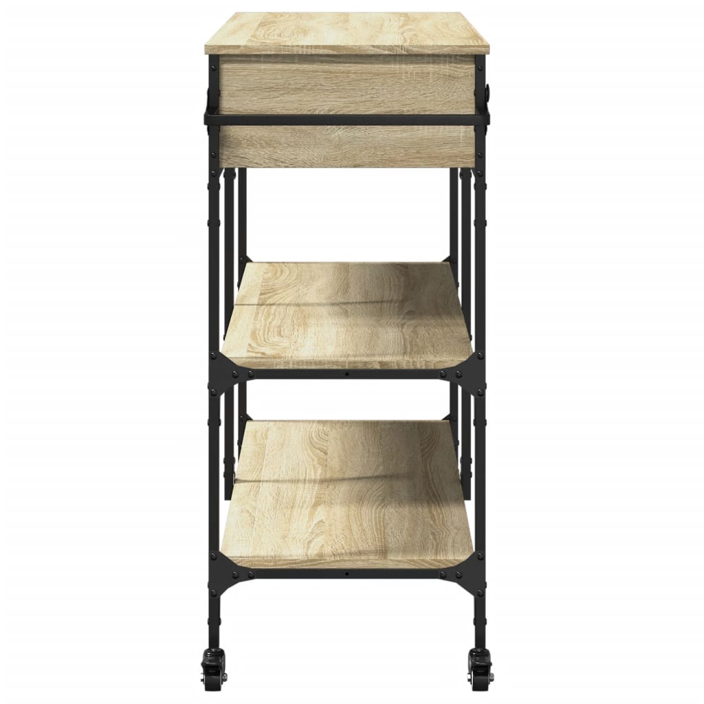 Kitchen Trolley Sonoma Oak 105x42x95 cm Engineered Wood