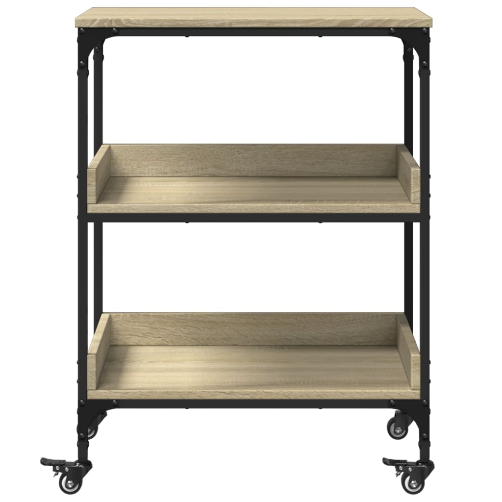 Kitchen Trolley Sonoma Oak 60x41x80.5 cm Engineered Wood