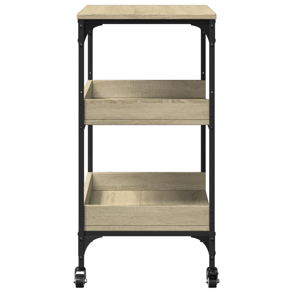 Kitchen Trolley Sonoma Oak 60x41x80.5 cm Engineered Wood