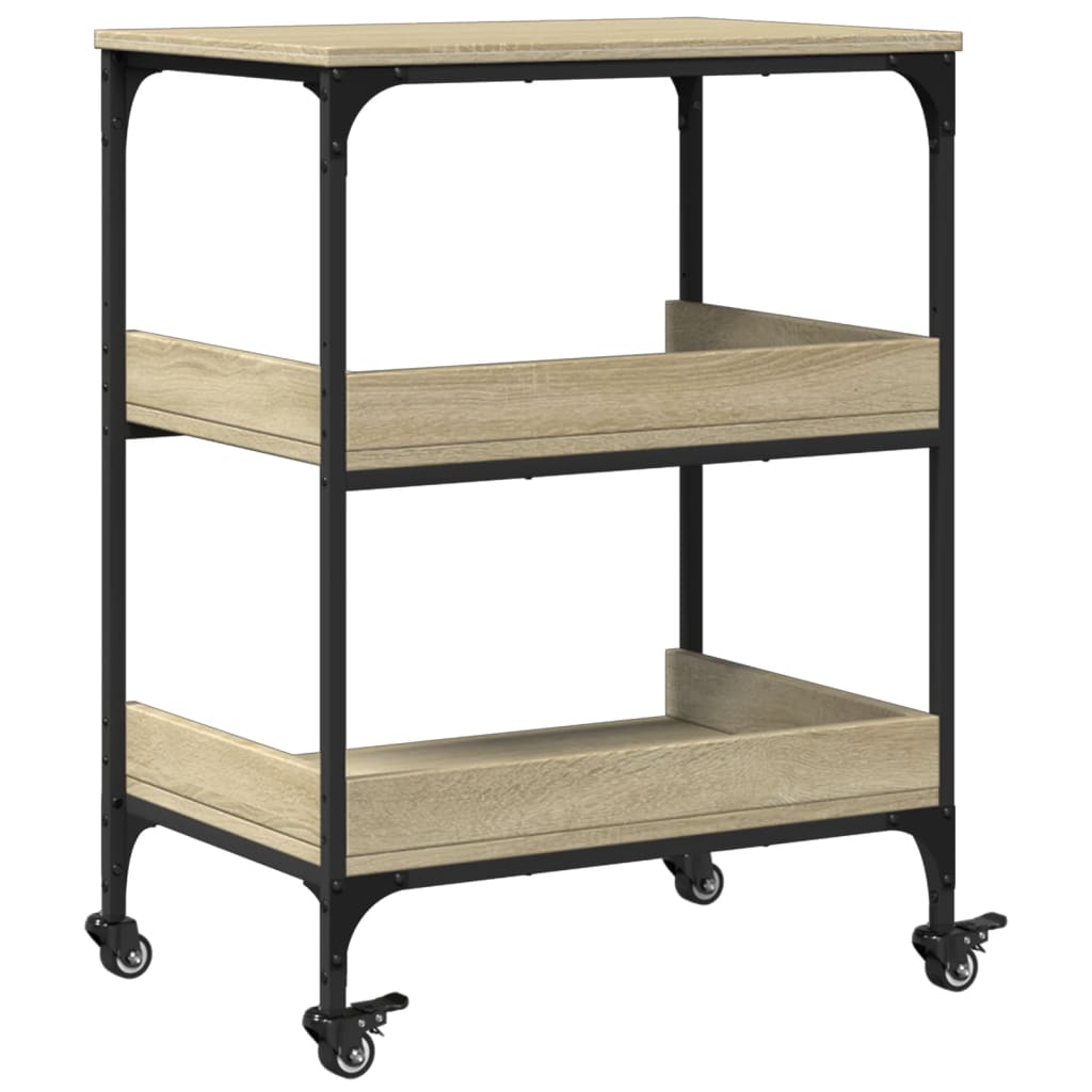 Kitchen Trolley Sonoma Oak 60x41x80.5 cm Engineered Wood