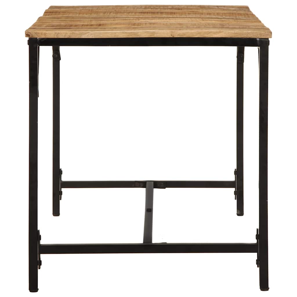 Dining Table 140x70x75 cm Solid Wood Rough Mango