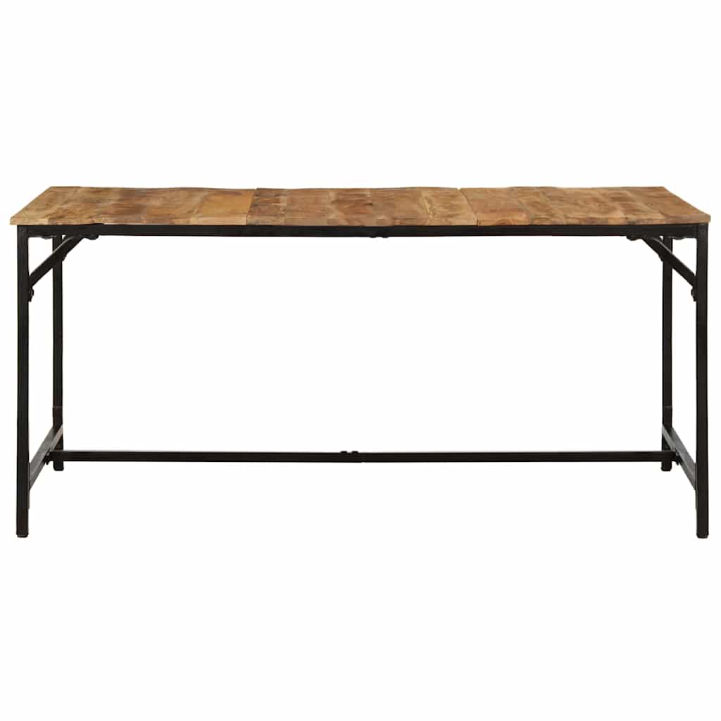 Dining Table 160x80x75 cm Solid Wood Rough Mango