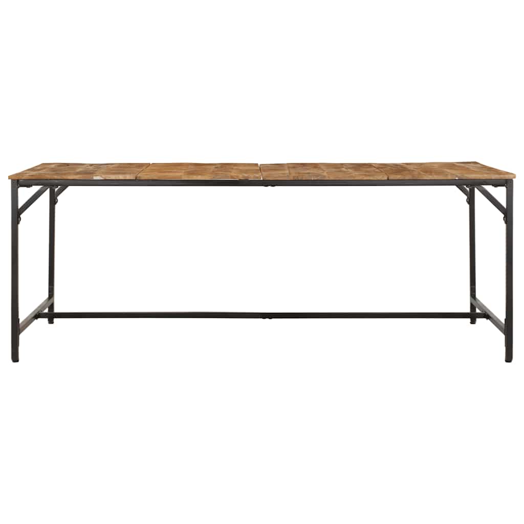 Dining Table 200x100x75 cm Solid Wood Rough Mango