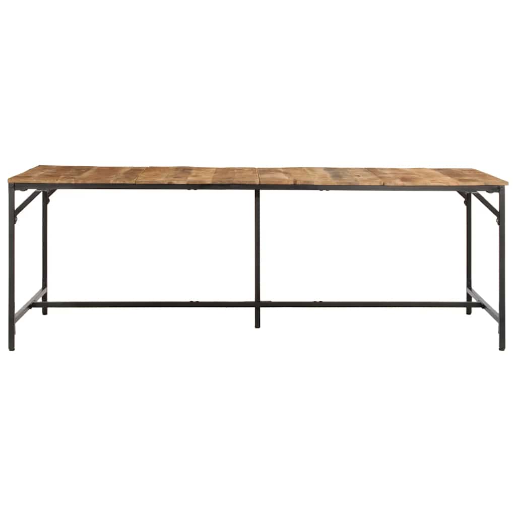 Dining Table 220x90x75 cm Solid Wood Rough Mango