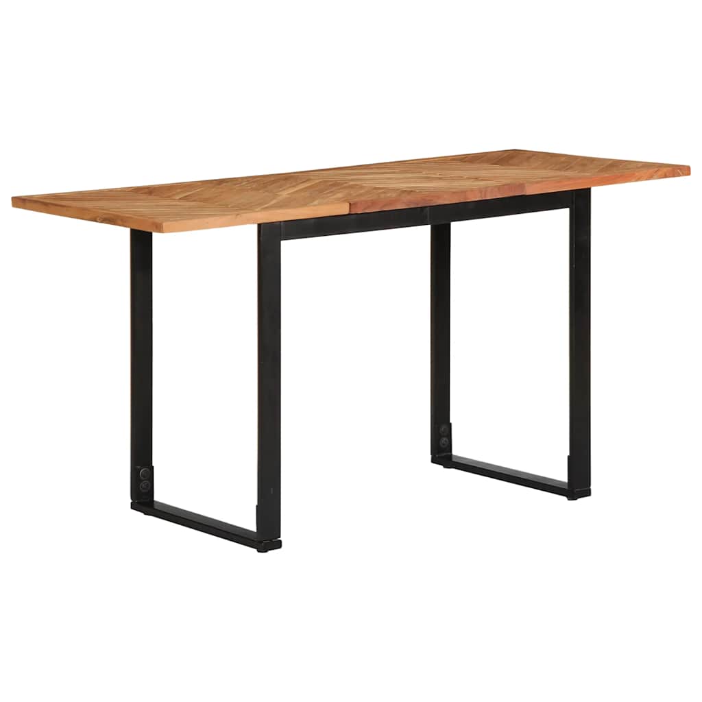 Dining Table 140x70x75 cm Solid Wood Acacia