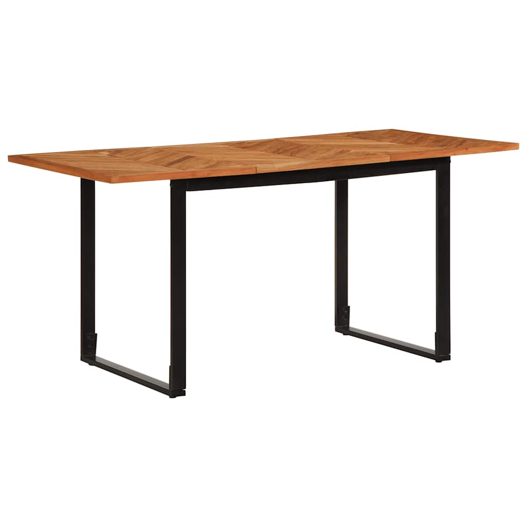 Dining Table 160x80x75 cm Solid Wood Acacia