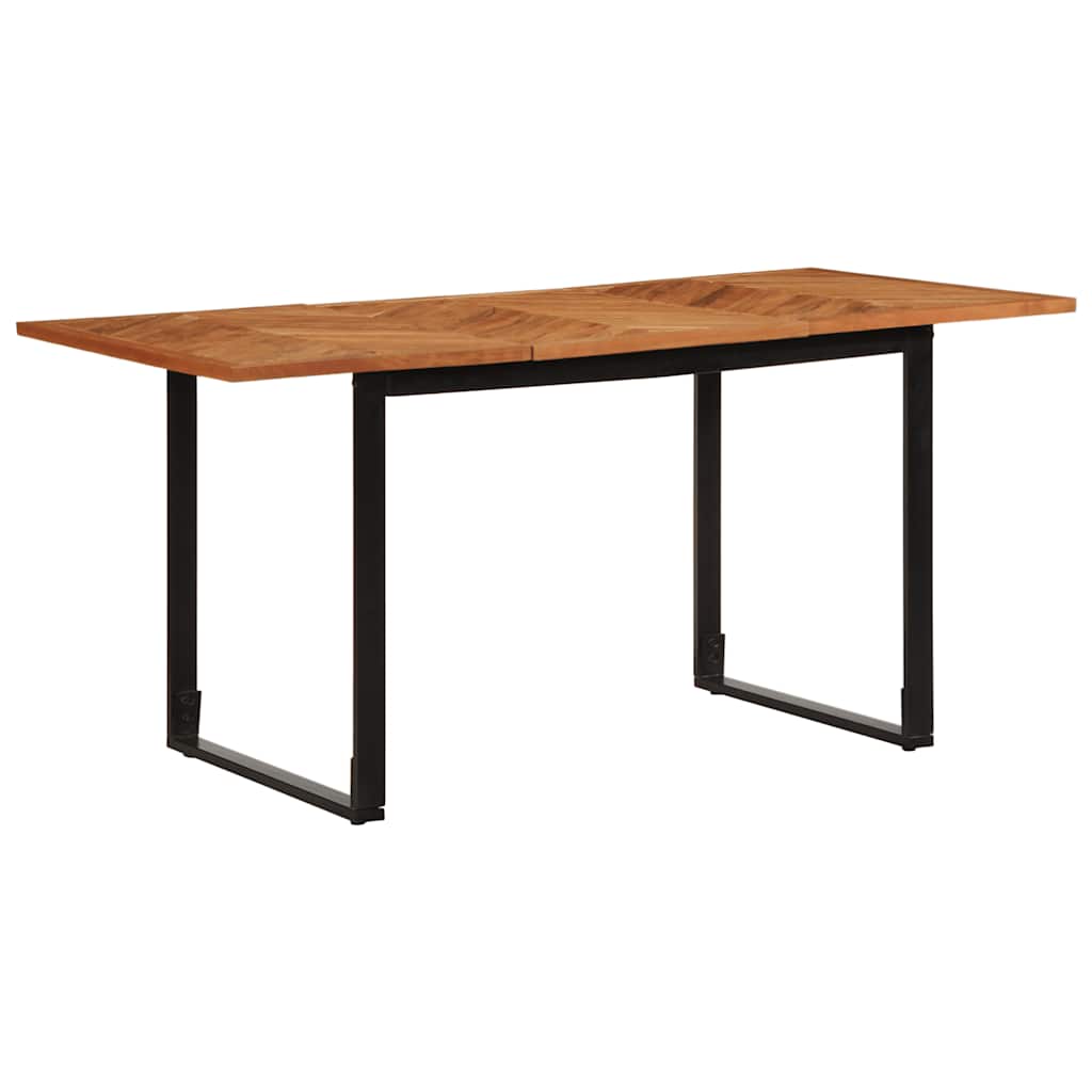 Dining Table 160x80x75 cm Solid Wood Acacia