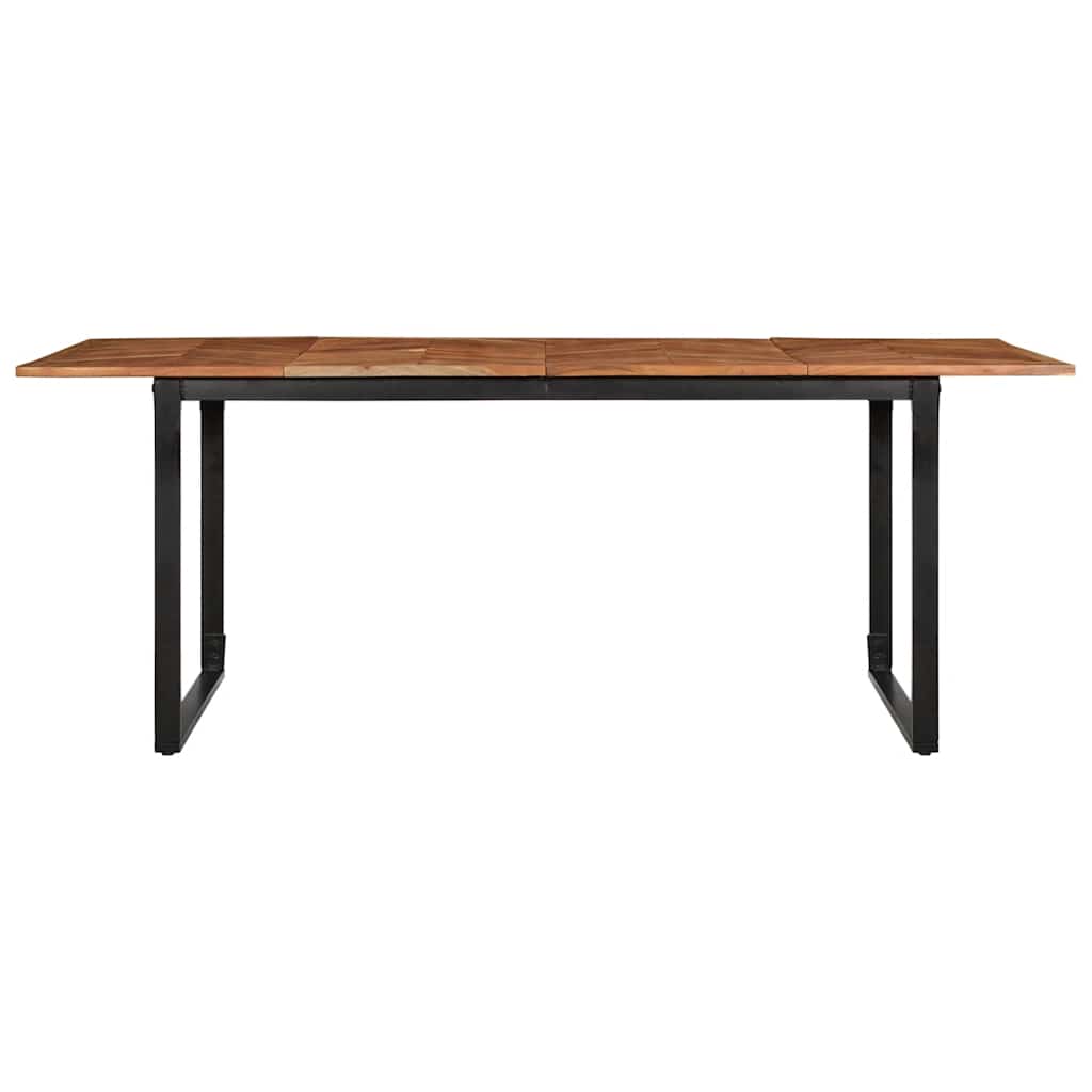 Dining Table 200x100x75 cm Solid Wood Acacia