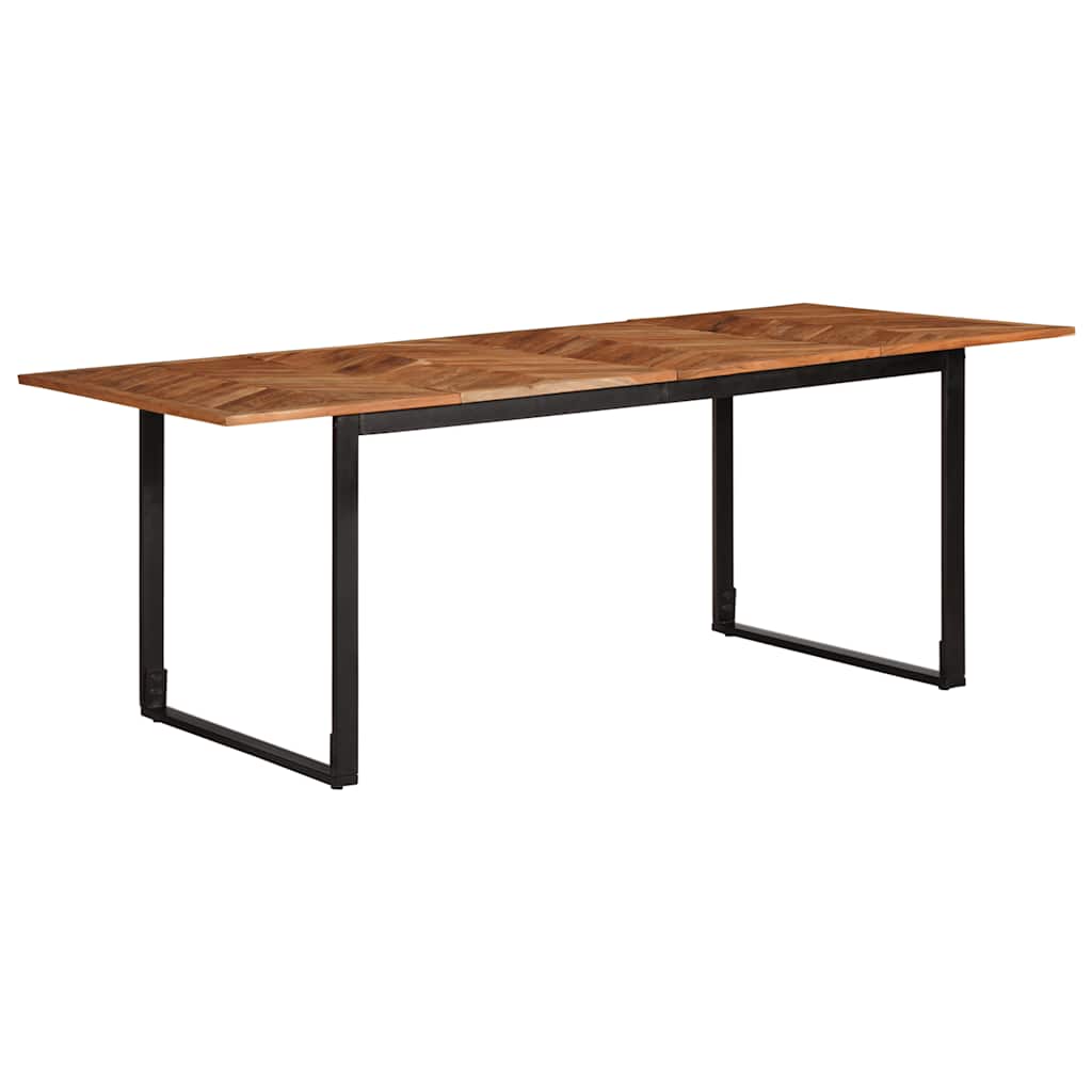 Dining Table 200x100x75 cm Solid Wood Acacia