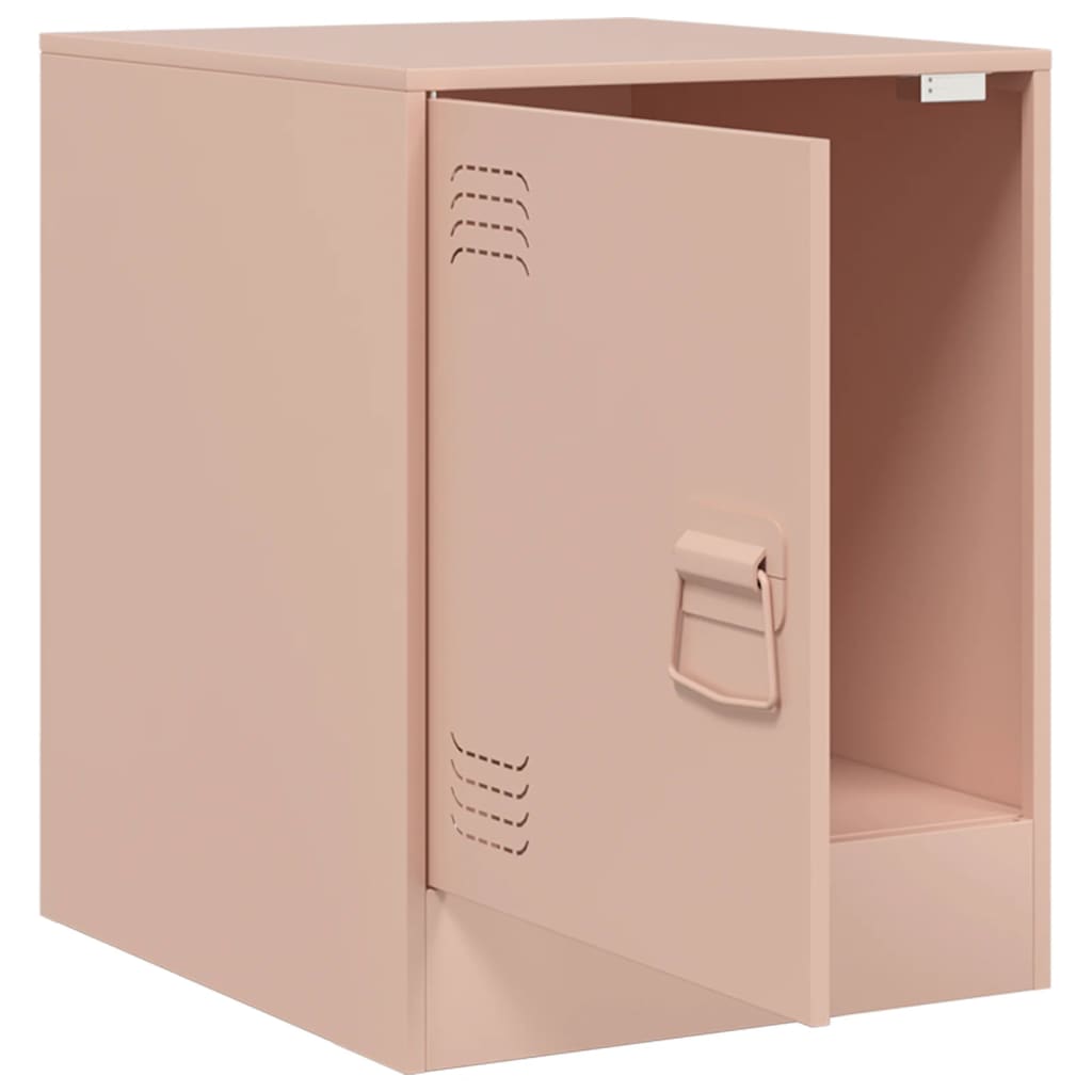 Bedside Cabinets 2 pcs Pink 34.5x39x44 cm Steel