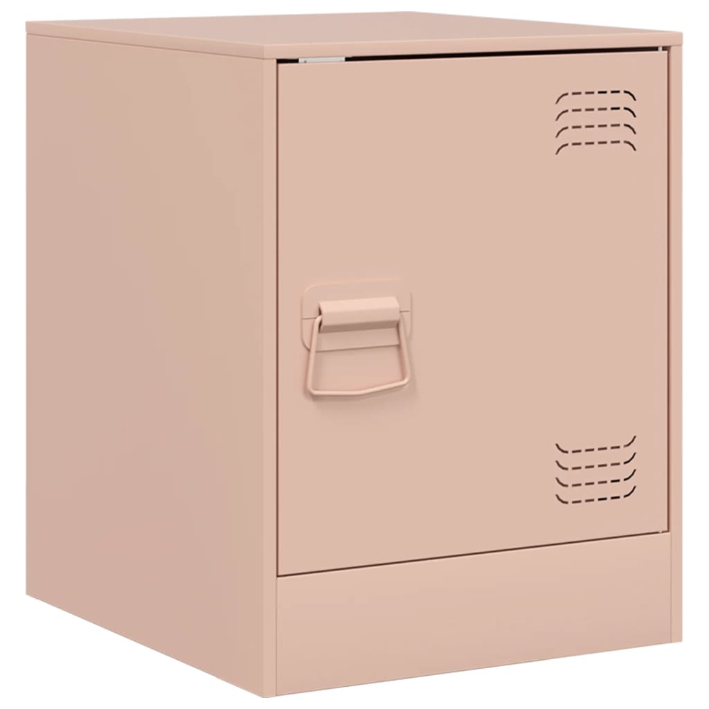 Bedside Cabinets 2 pcs Pink 34.5x39x44 cm Steel