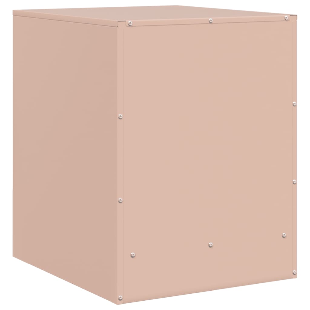 Bedside Cabinets 2 pcs Pink 34.5x39x44 cm Steel