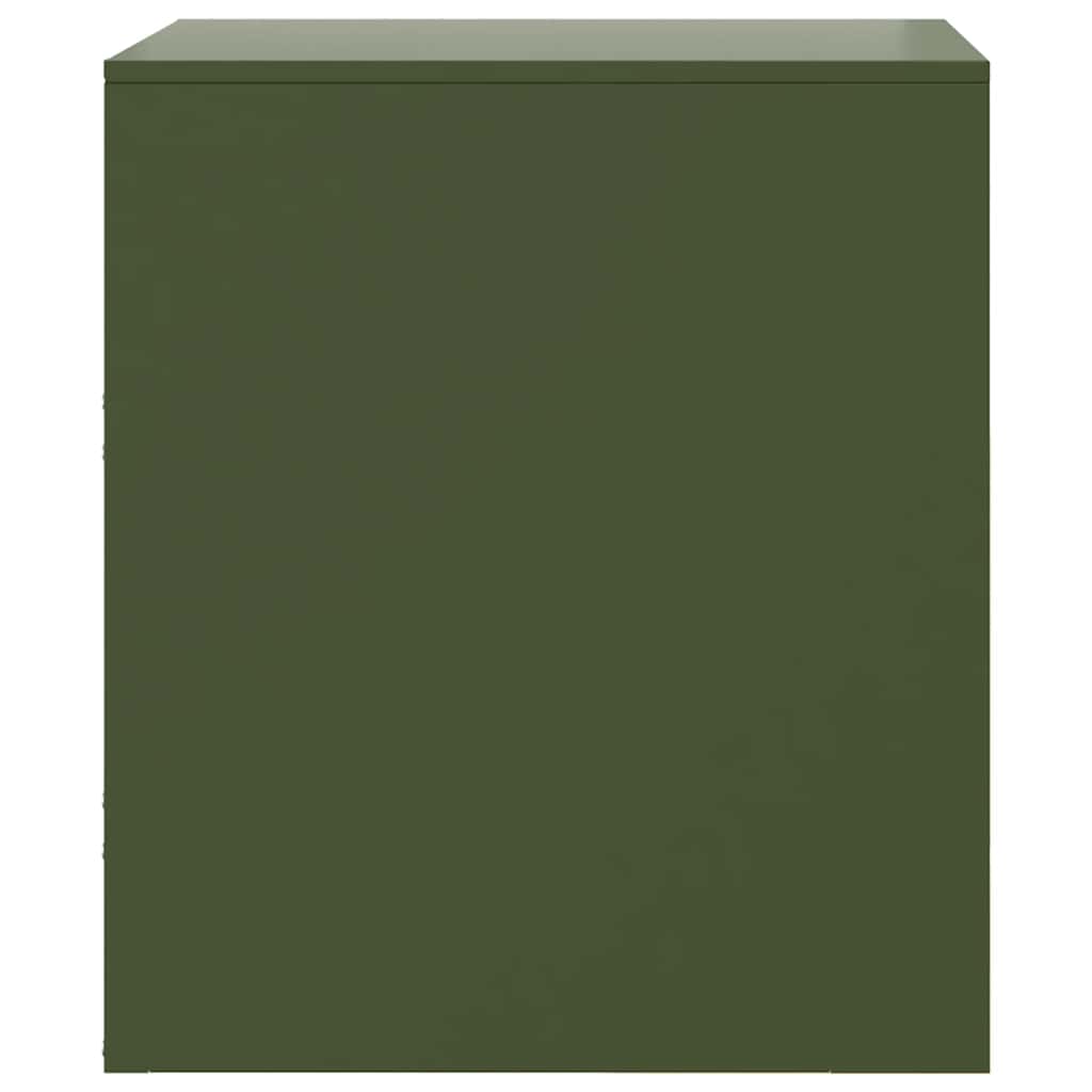 Bedside Cabinets 2 pcs Green 34.5x39x44 cm Steel