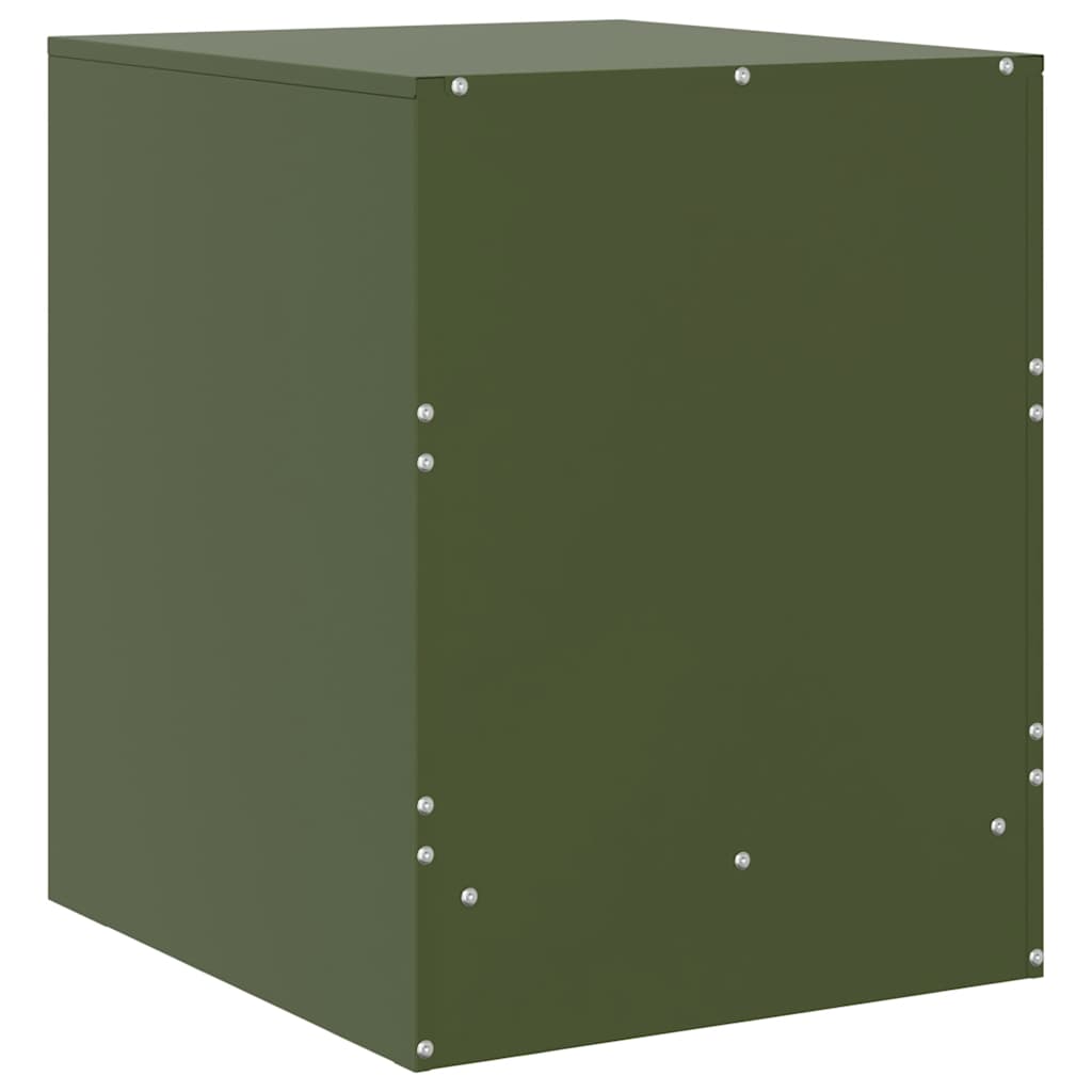Bedside Cabinets 2 pcs Green 34.5x39x44 cm Steel