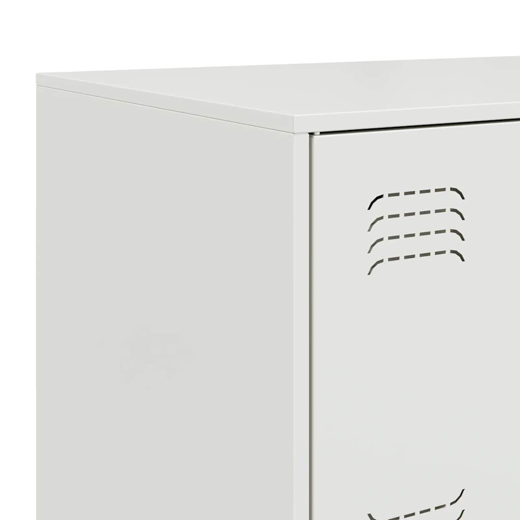 Sideboard White 67x39x73 cm Steel