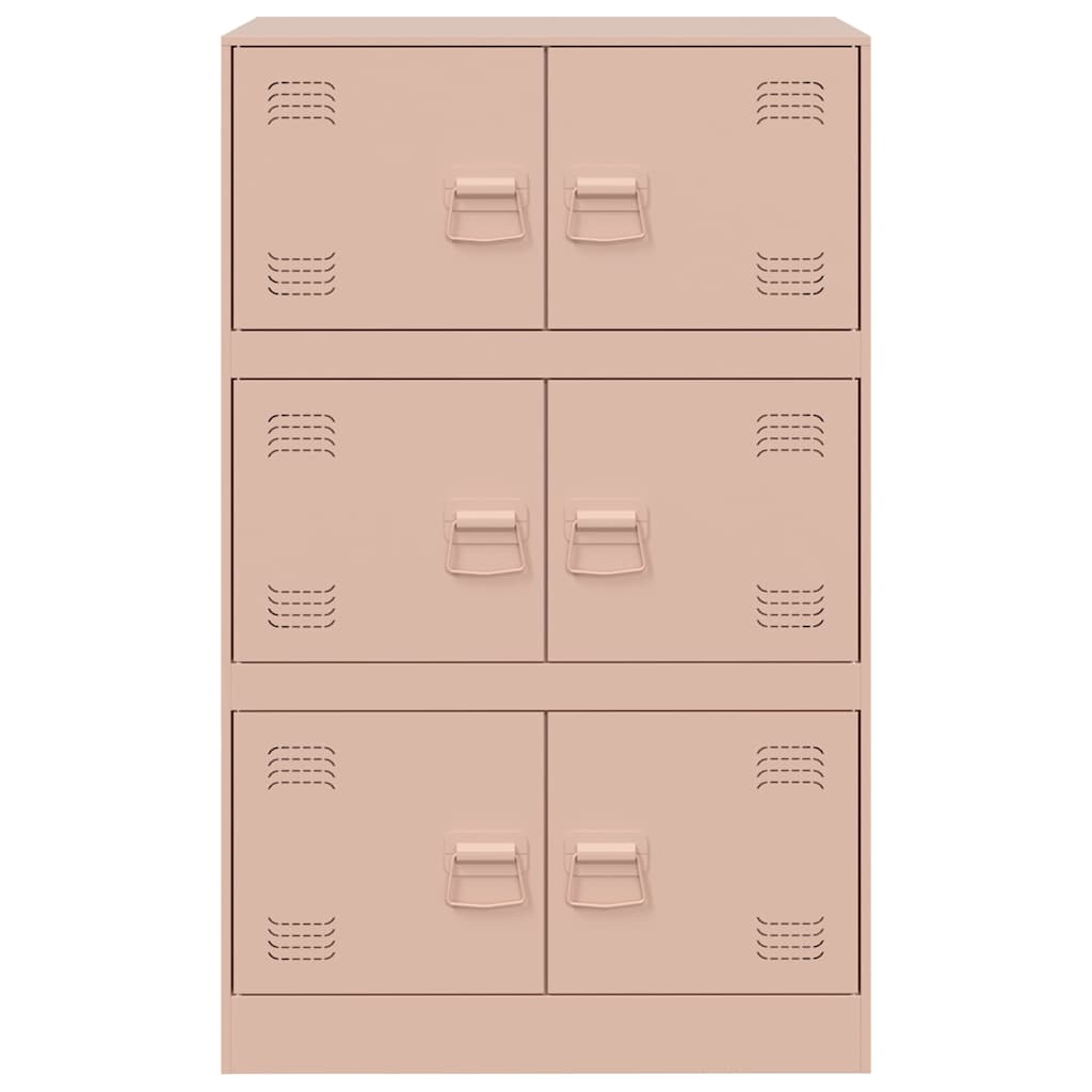 Sideboard Pink 67x39x107 cm Steel