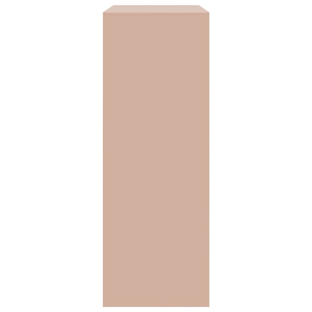 Sideboard Pink 67x39x107 cm Steel