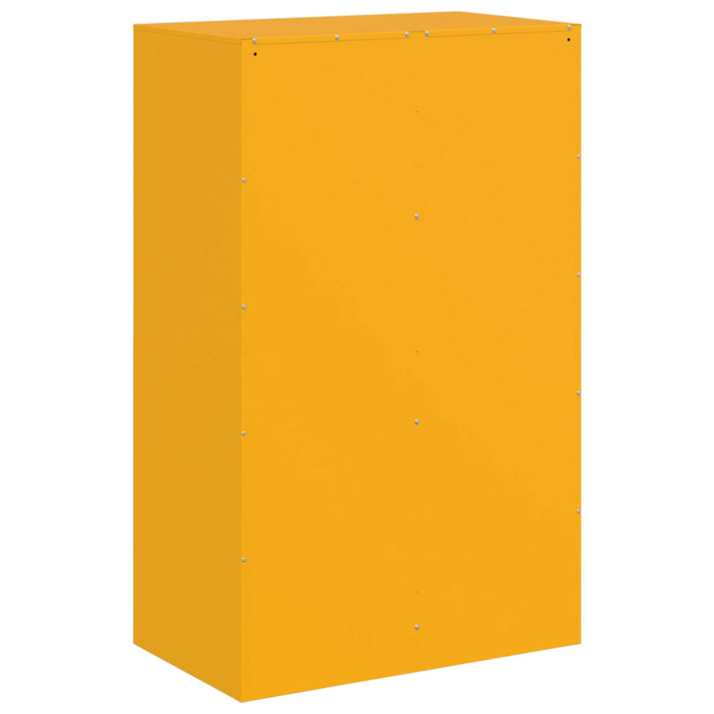 Sideboard Mustard Yellow 67x39x107 cm Steel