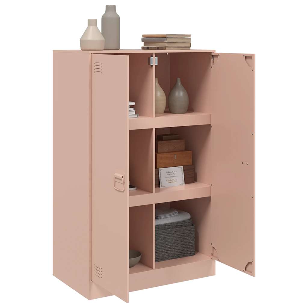 Sideboard Pink 67x39x107 cm Steel
