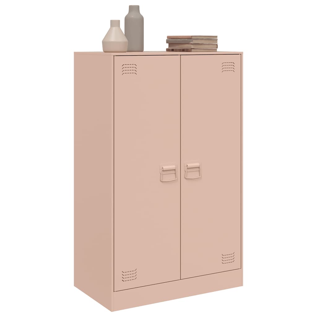 Sideboard Pink 67x39x107 cm Steel