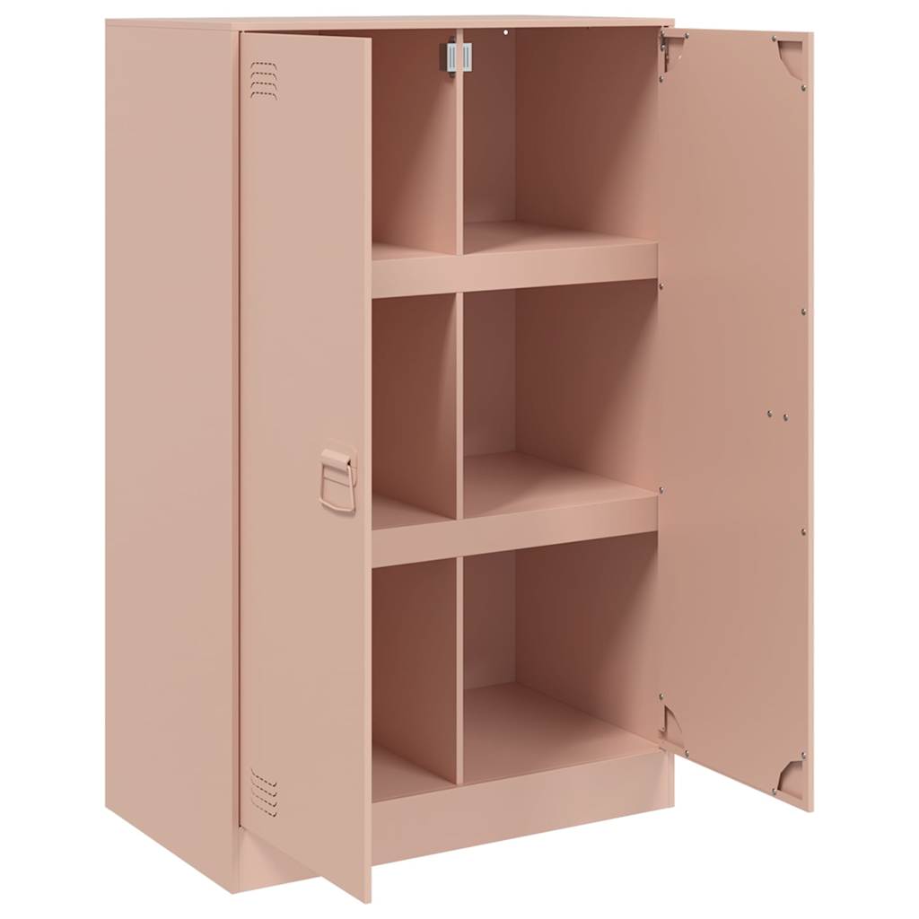 Sideboard Pink 67x39x107 cm Steel
