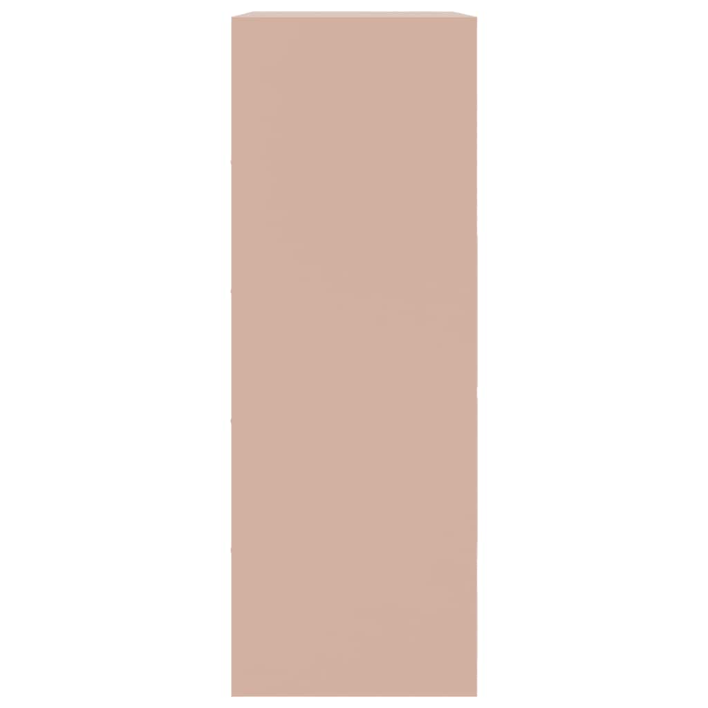 Sideboard Pink 67x39x107 cm Steel