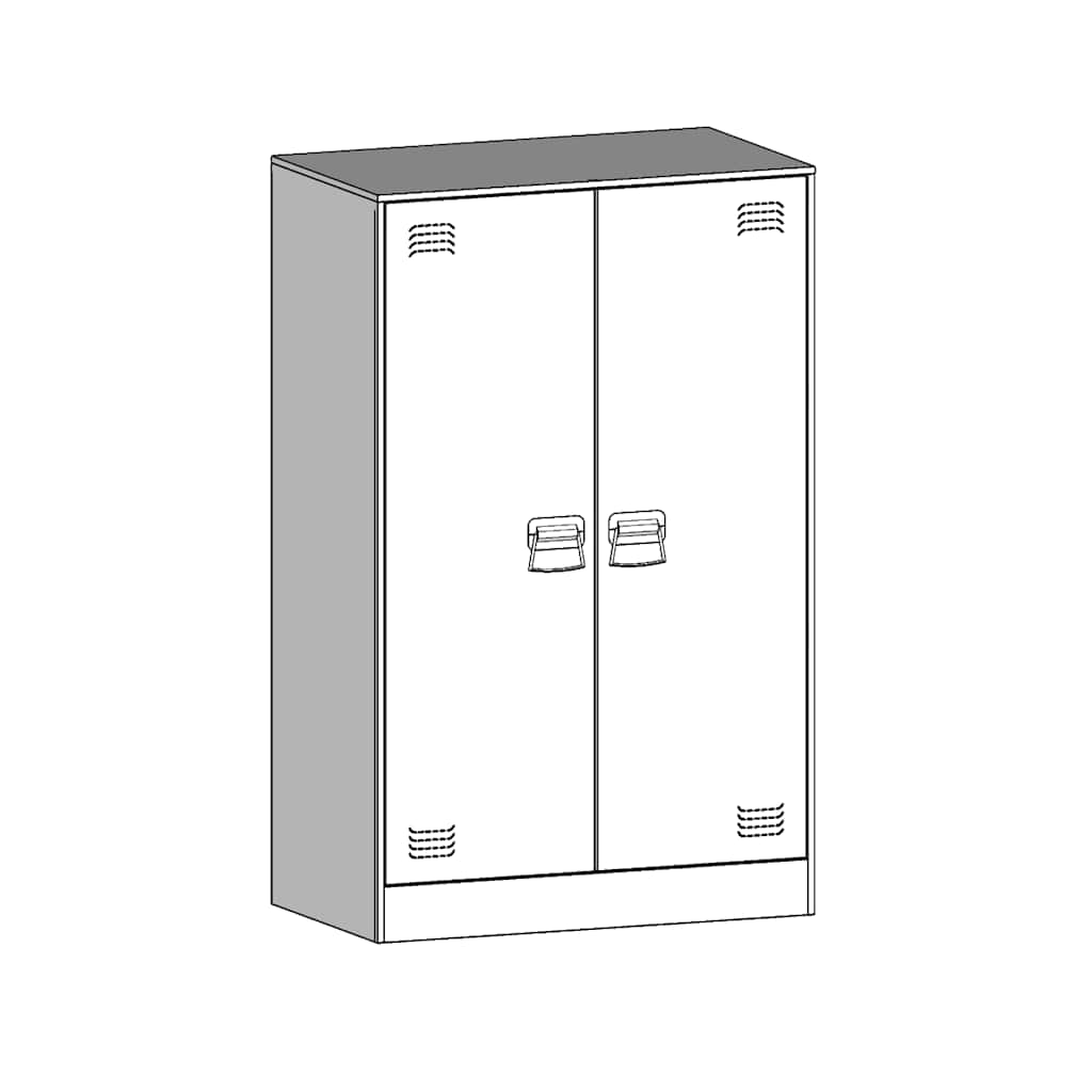 Sideboard Pink 67x39x107 cm Steel