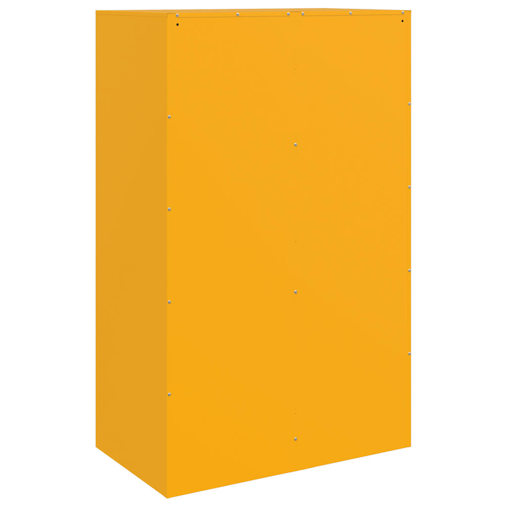 Sideboard Mustard Yellow 67x39x107 cm Steel