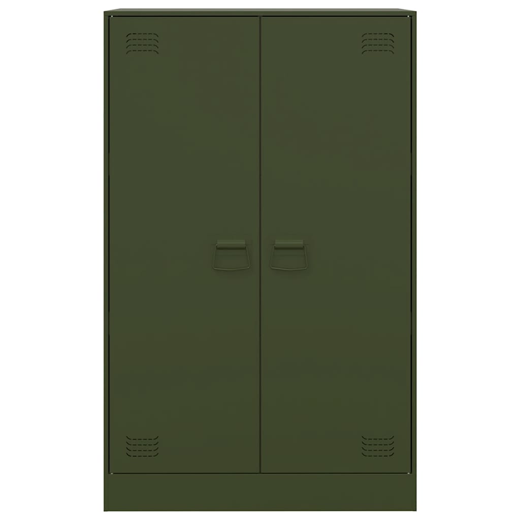 Sideboard Olive Green 67x39x107 cm Steel