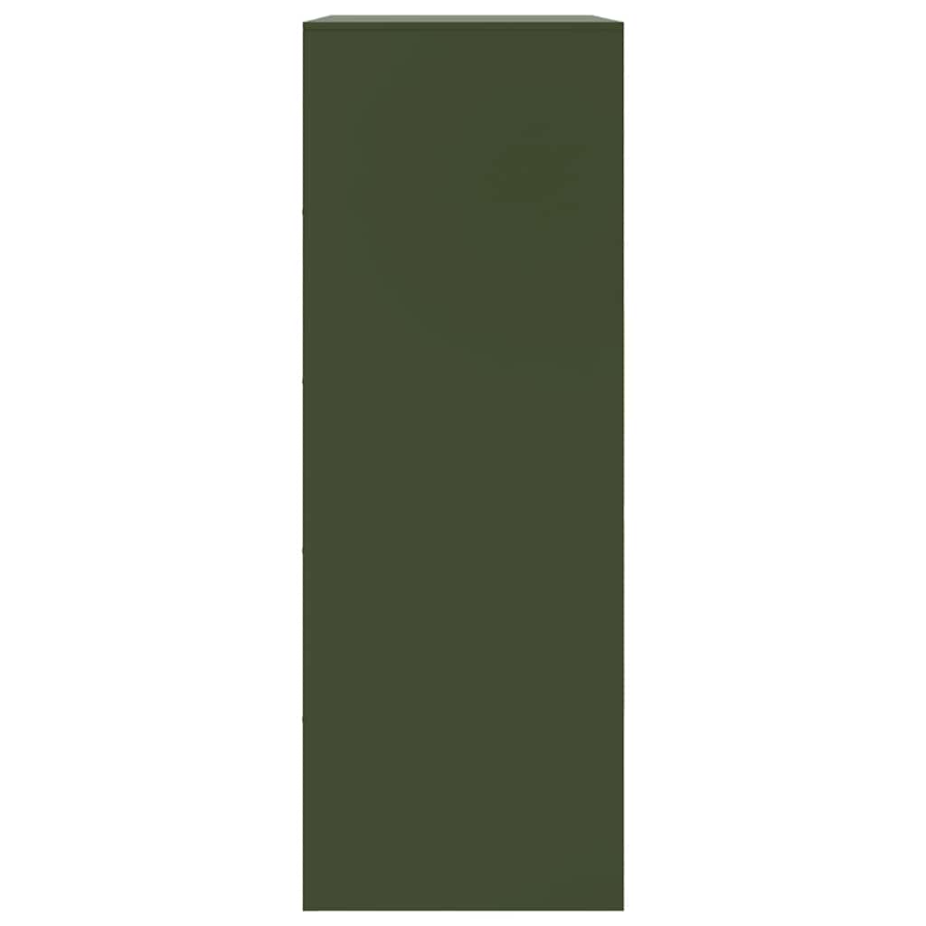 Sideboard Olive Green 67x39x107 cm Steel