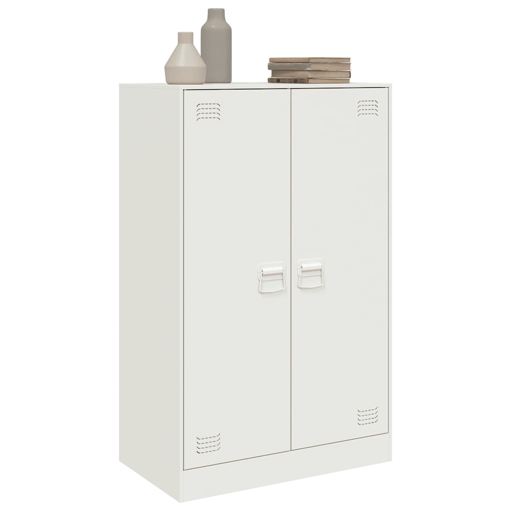 Sideboard White 67x39x107 cm Steel