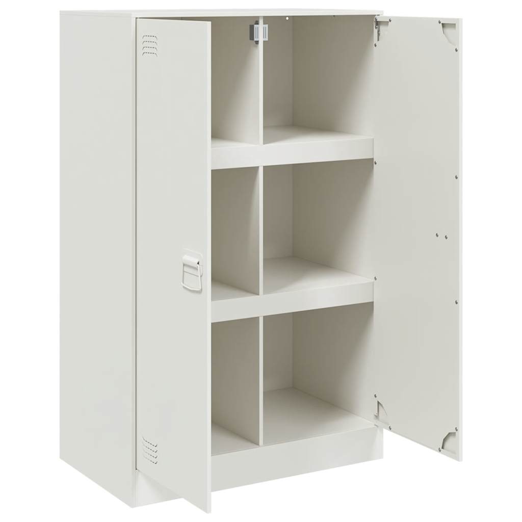 Sideboard White 67x39x107 cm Steel