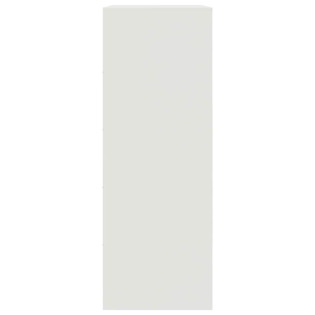 Sideboard White 67x39x107 cm Steel