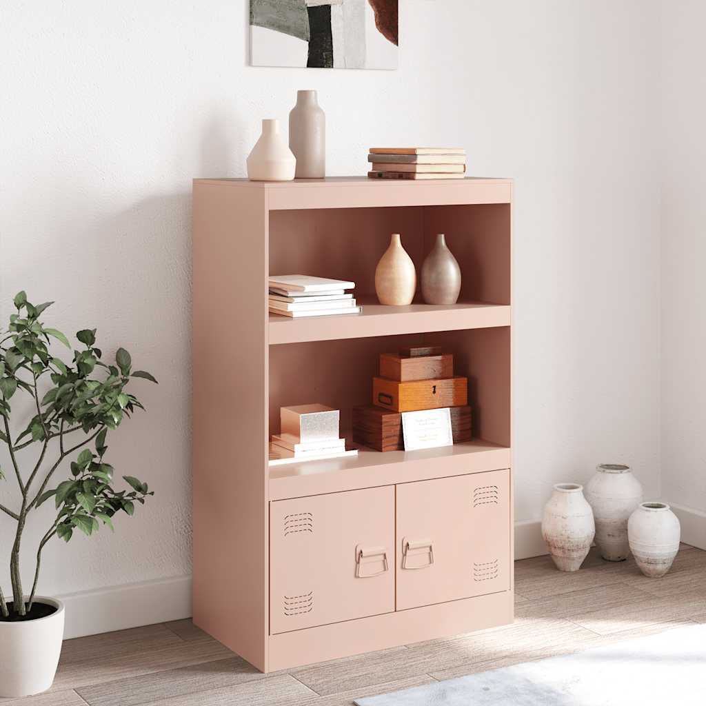 Sideboard Pink 67x39x107 cm Steel