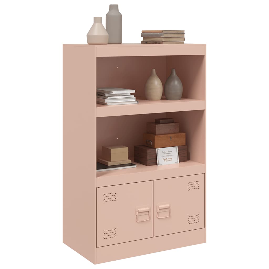 Sideboard Pink 67x39x107 cm Steel