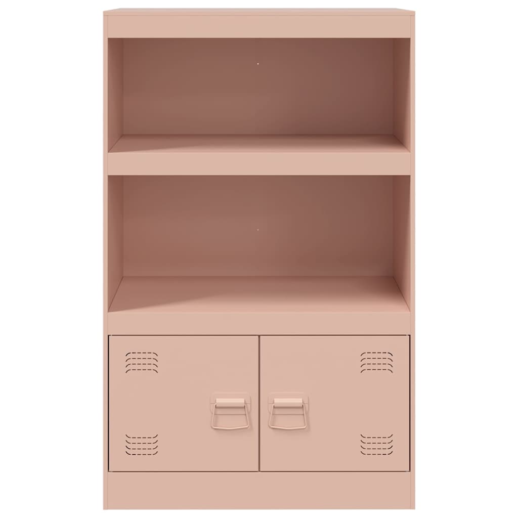 Sideboard Pink 67x39x107 cm Steel