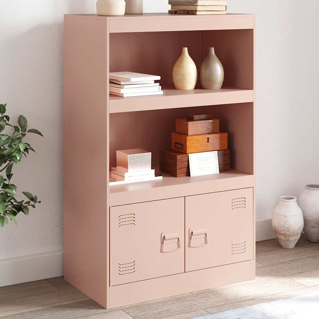 Sideboard Pink 67x39x107 cm Steel