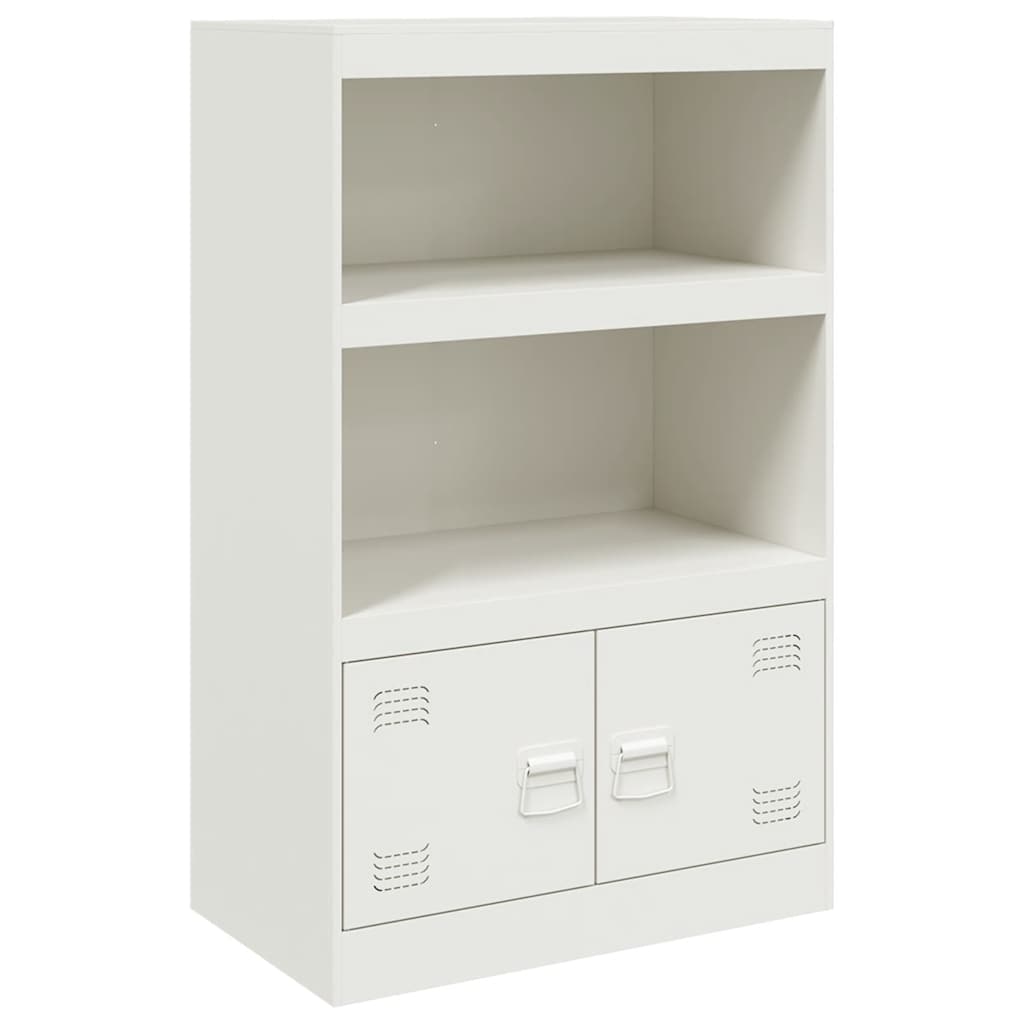 Sideboard White 67x39x107 cm Steel