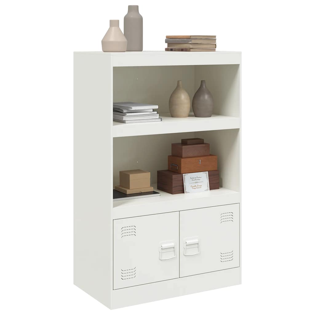 Sideboard White 67x39x107 cm Steel