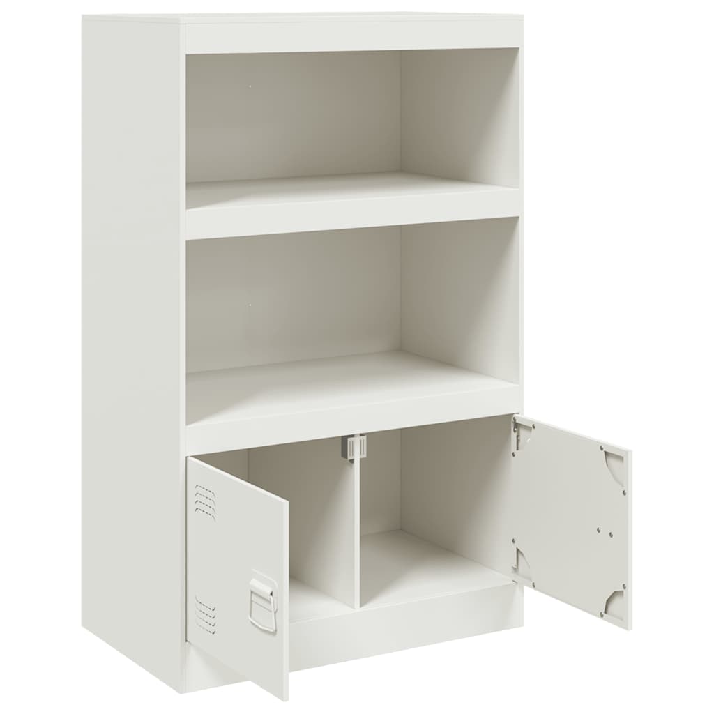 Sideboard White 67x39x107 cm Steel