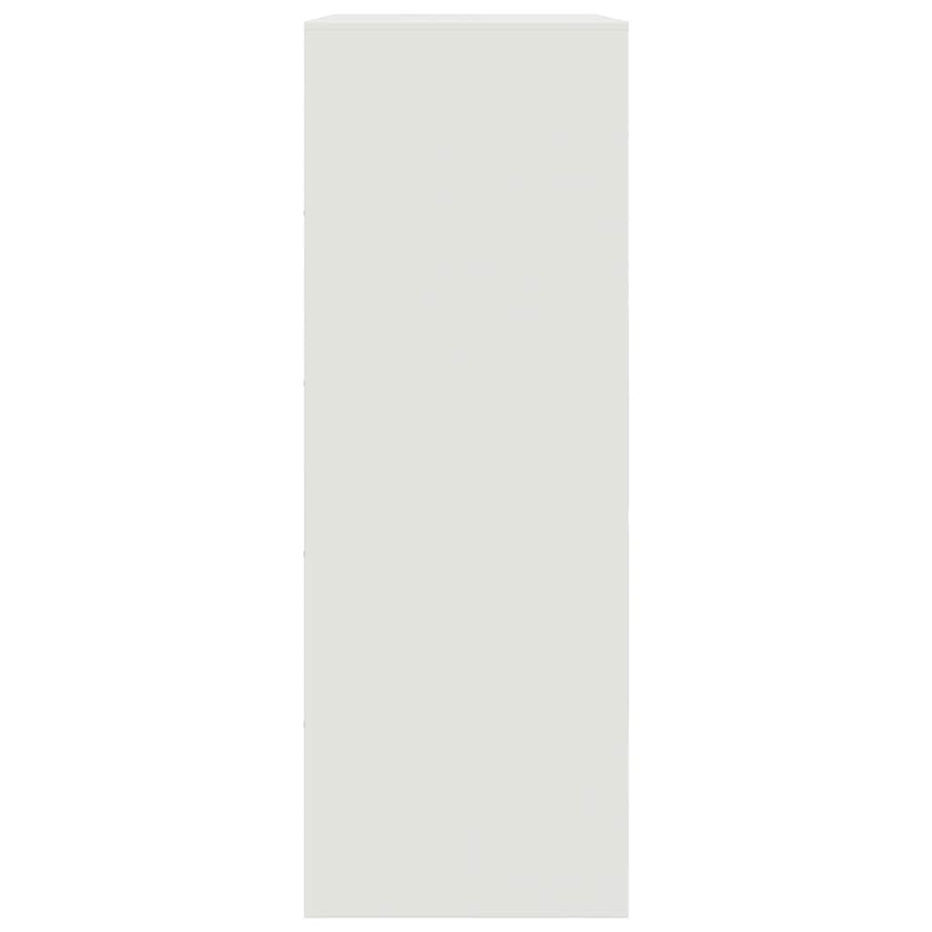 Sideboard White 67x39x107 cm Steel