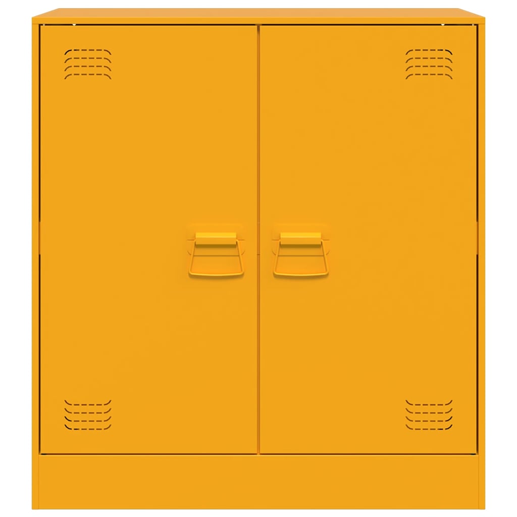 Sideboard Mustard Yellow 67x39x73 cm Steel