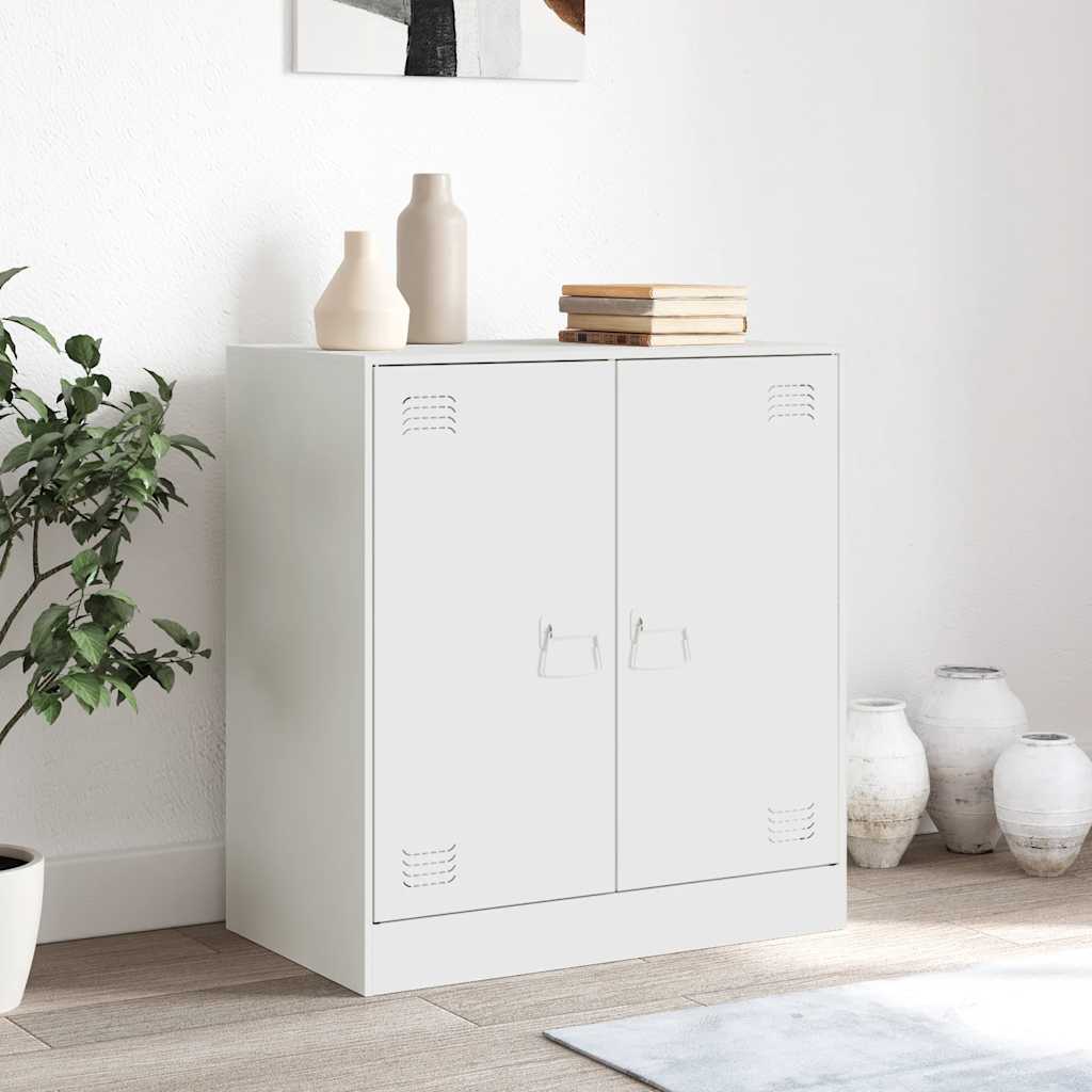 Sideboard White 67x39x73 cm Steel