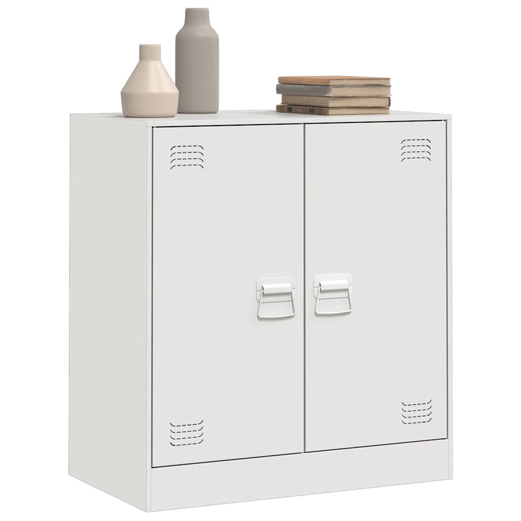 Sideboard White 67x39x73 cm Steel