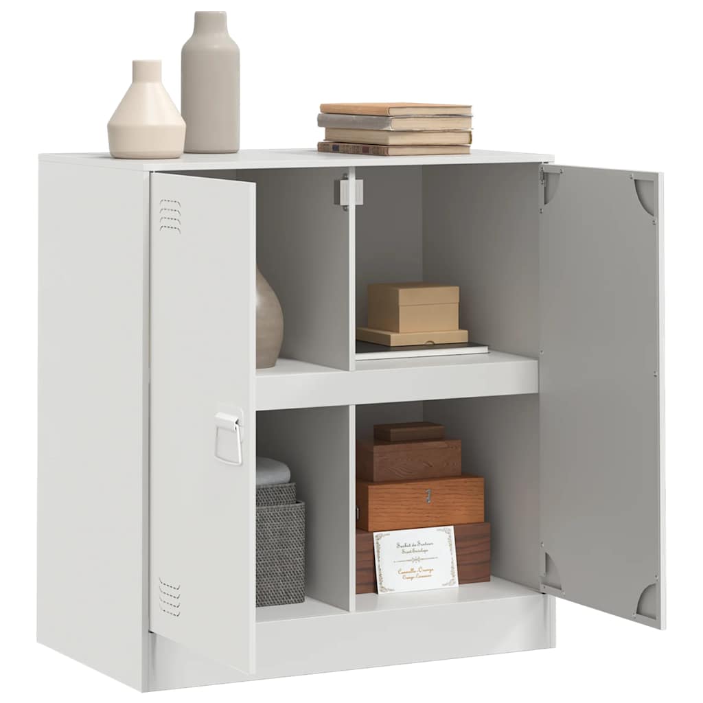 Sideboard White 67x39x73 cm Steel