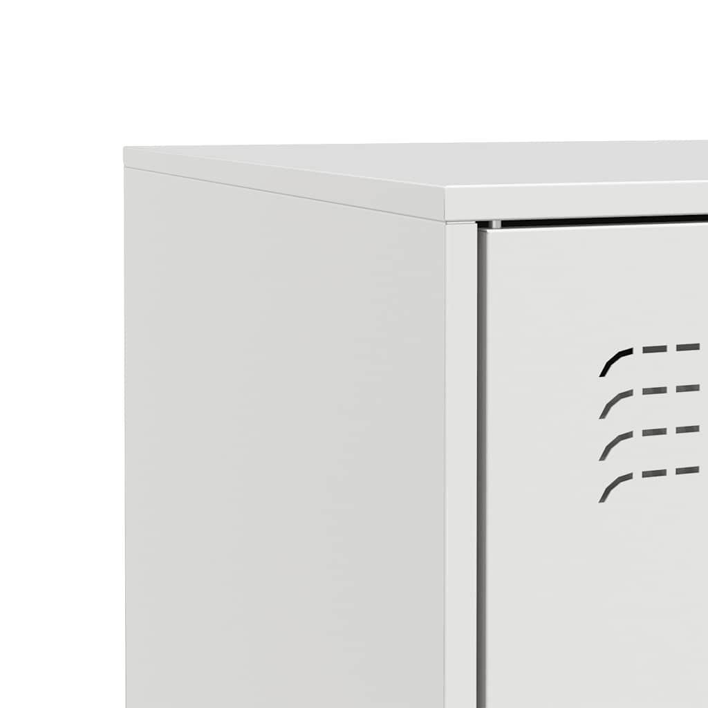 Sideboard White 67x39x73 cm Steel