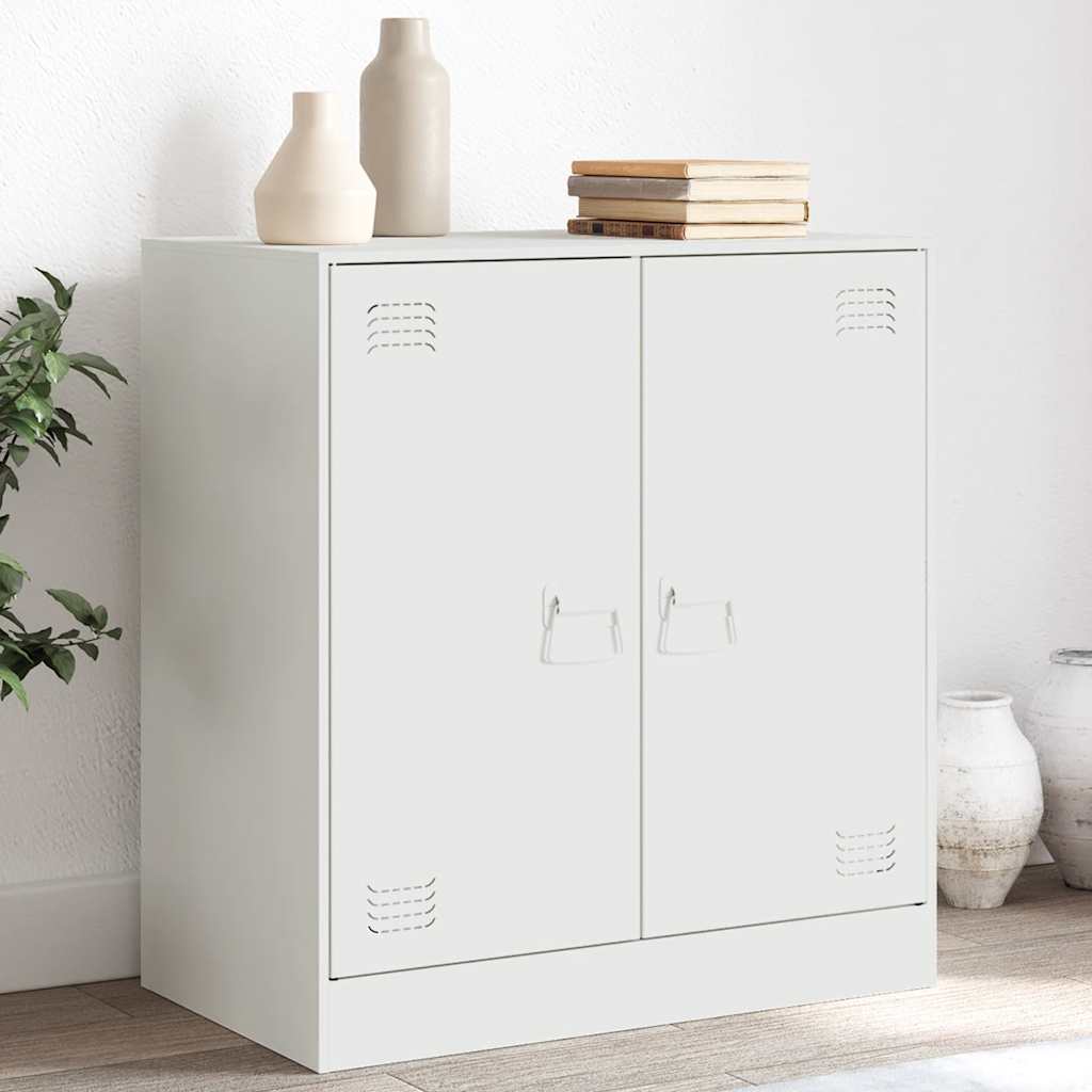 Sideboard White 67x39x73 cm Steel