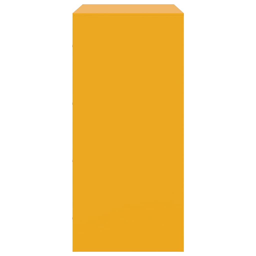 Sideboard Mustard Yellow 67x39x83 cm Steel
