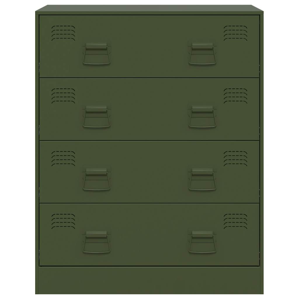 Sideboard Olive Green 67x39x83 cm Steel